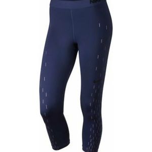 Nike Linear Rain Printed Blue Relfectived‎ Capris